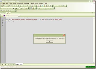 QTP:How to insert double quotes in QTP string or message box? - The Bug ...